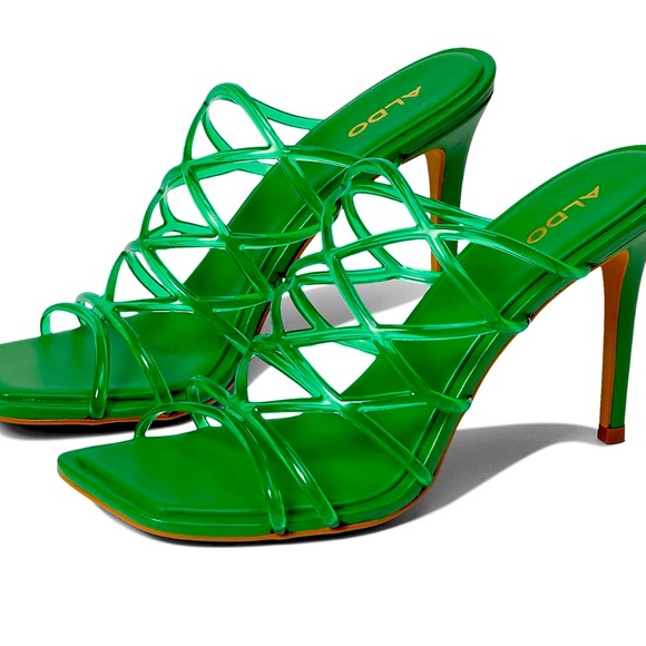 ALDO Brigette Heels Green - Picture 1 of 6